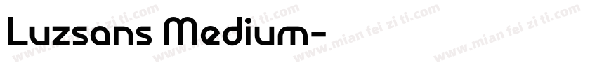 Luzsans Medium字体转换